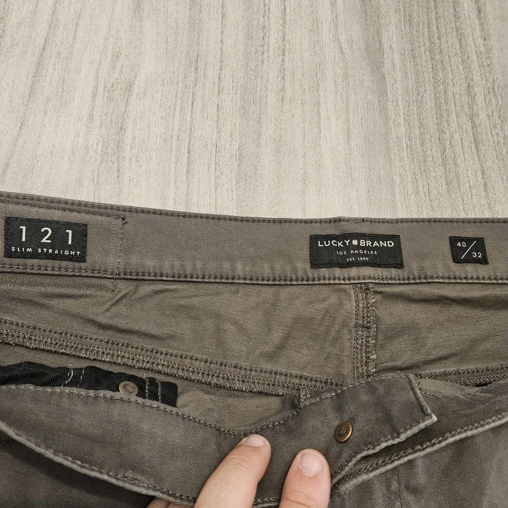 Lucky Brand jeans Mens‎ 40x32 121 Slim Brown Mid Rise Chino Casual Office